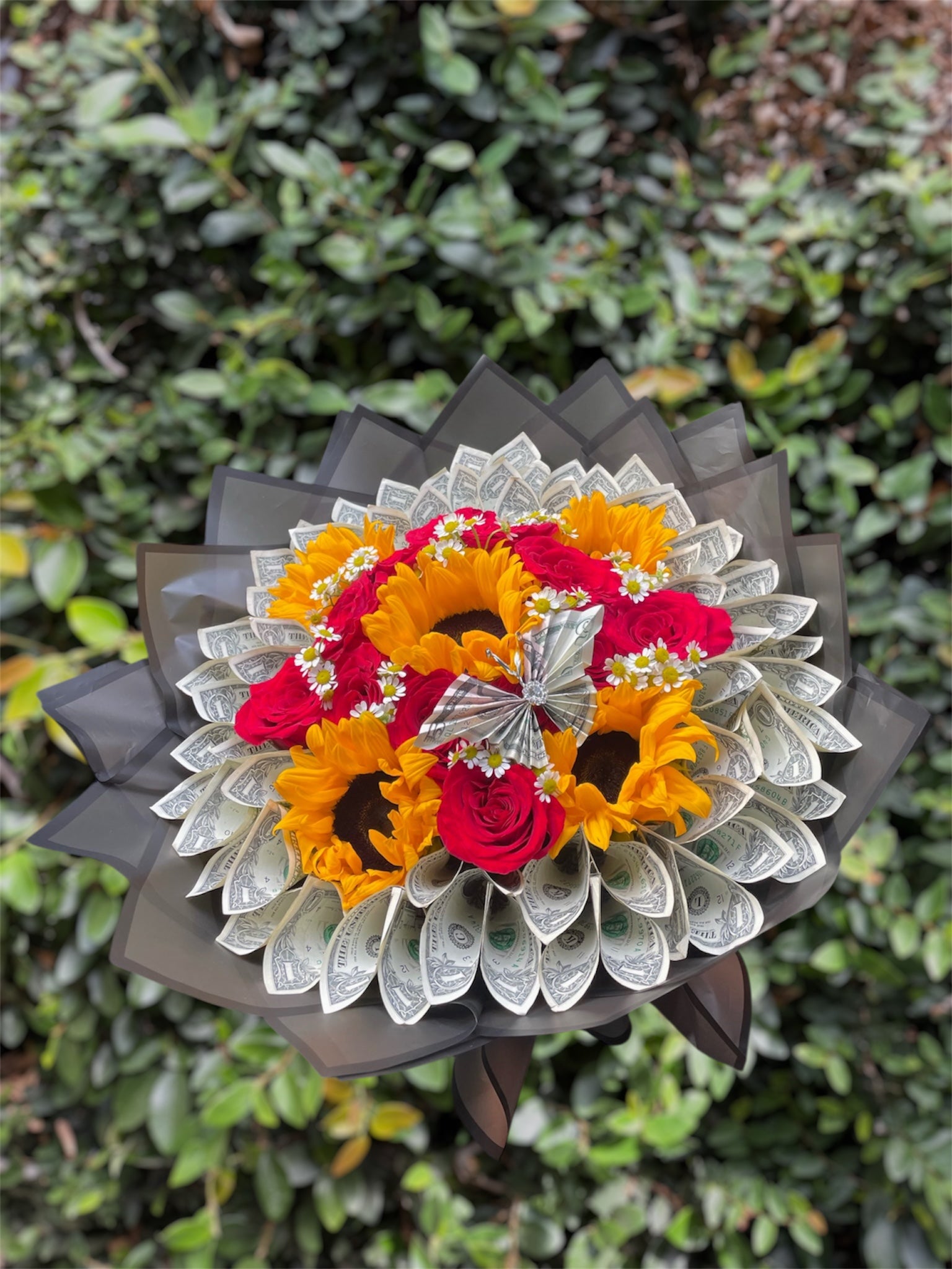 Sunflower Money Bouquet