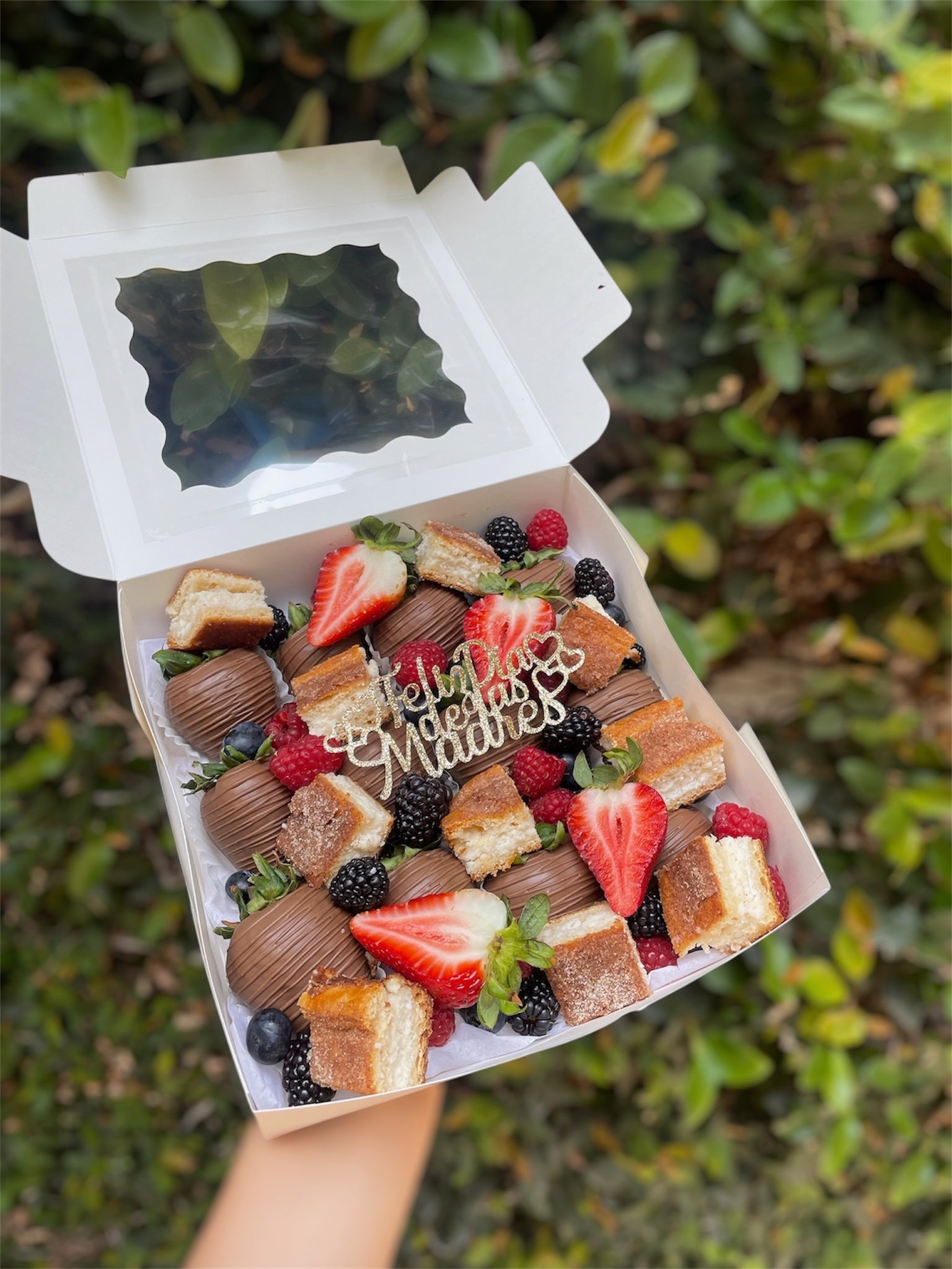 Mother’s Day Strawberry Churro Cheesecake Box #1